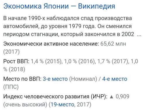 Какие изменения произошли в экономике Японии в 1990-х годах?​