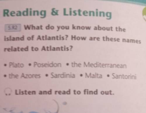 1. What do you know about the island of Atlantis? How are these names related to Atlantis?​