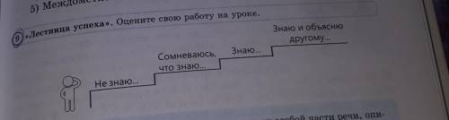 9 Лестница успеха. Оцените свою работу на уроки.​