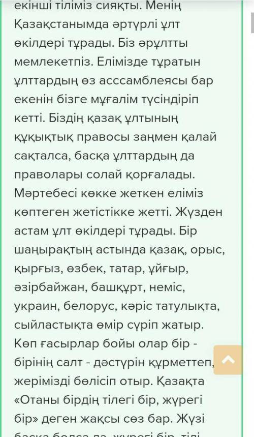 Халықтар достығы тақырыбында шағын эссе жазу. 60-70 сөзден тұратын.​