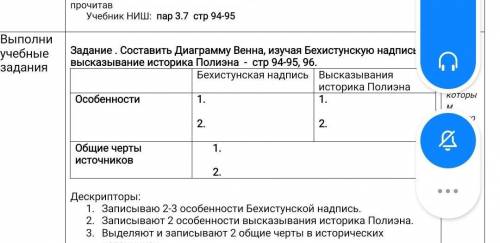 Задание . Составить Диаграмму Венна, изучая Бехистунскую надпись и высказывание историка Полиэна - с