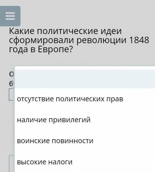 Какие политические идеи сформировали революции 1848 года в Европе?​