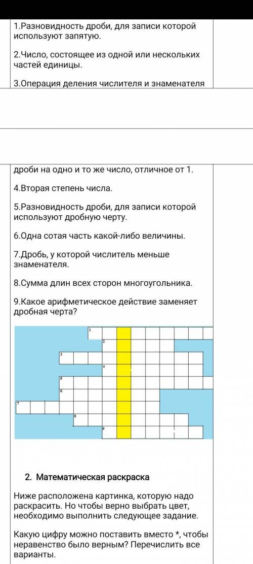 .Число, состоящее из одной или нескольких частей единицы