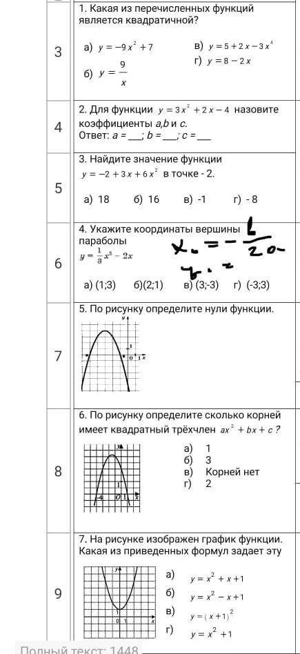 Алгебра ​ просто тест и все