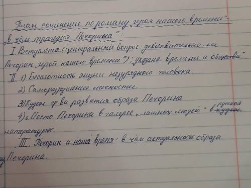 сочинение герой нашего времени в чем трагедия Печорина по плану:​