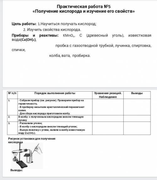 с практической по химии желательно в течении 2 часов ​