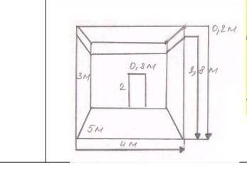 определить расход краски на покраску потолка и фриза если длина комнаты 5М ширина 4М высота Фриза 0,
