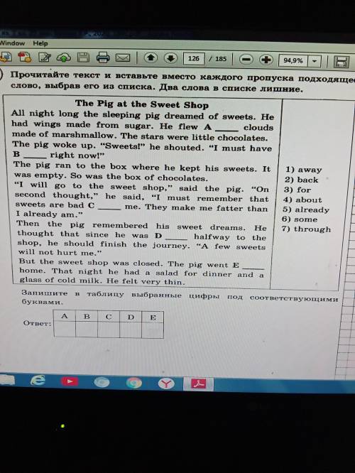 Прочитайте текст и вставьте вместо каждого пропуска подходящее слово, выбрав его из списка. Два слов