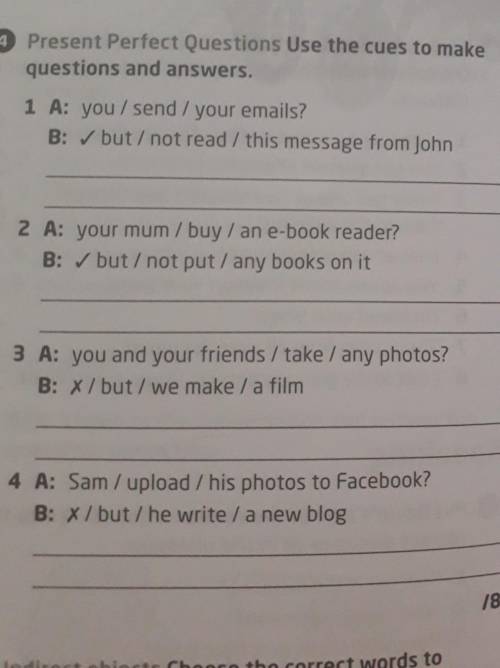 Present Perfect conditions of Use Custom equation and answers​