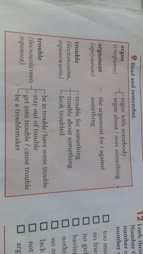 У упр.9(записать слова с переводом+выучить