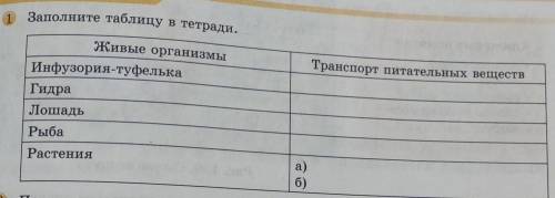 заполнить таблицу. Только не надо объяснять почему и как, можете просто дать краткий ответ​