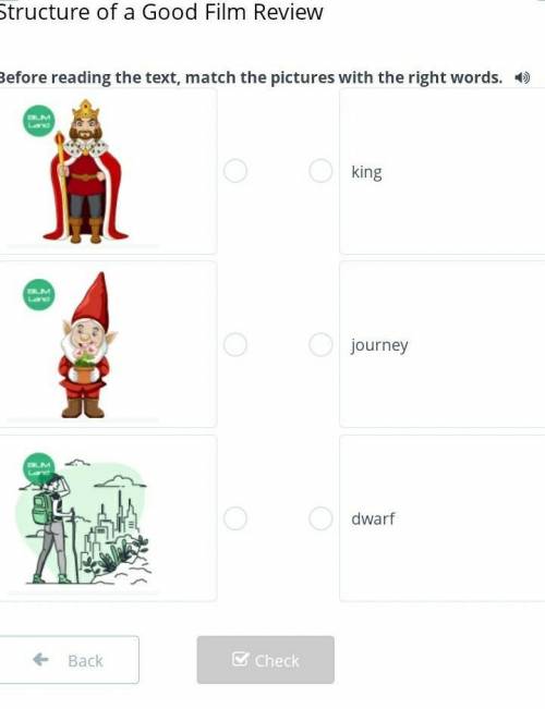 Structure of a Good Film Review Before reading the text, match the pictures with the right words.￼￼￼