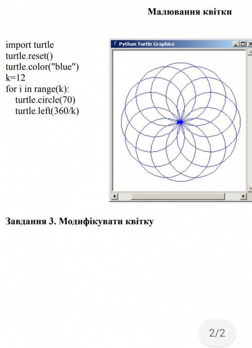 Інформатика 7 клас Python треба модифікувати квітку​