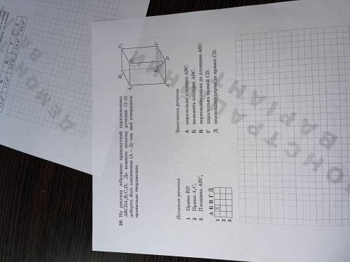 На малюнку зображено прямокутний паралелепіпед ABCDA1B1C1D1