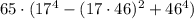 65 \cdot (17^{4}-(17 \cdot 46)^{2}+46^{4})