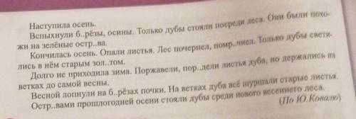 Спишите, вставляя пропущенные буквы. Подчеркните грамматиче-скую основу предложений. Укажите в скобк