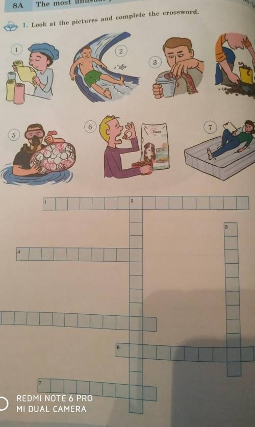 по англ1. Look at the pictures and complete the crossword,​