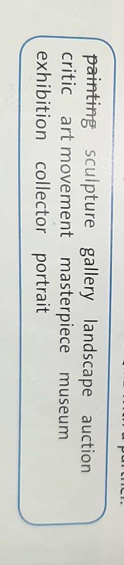 3 Write definitions of six of the words from exercise 1. Then work in pairs. Guess the words from yo