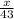 \frac{x}{43}