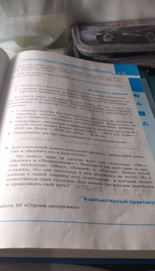 придумайте предложения по информатике по слудующей схеме задание 5 , и не пишите ерунду​