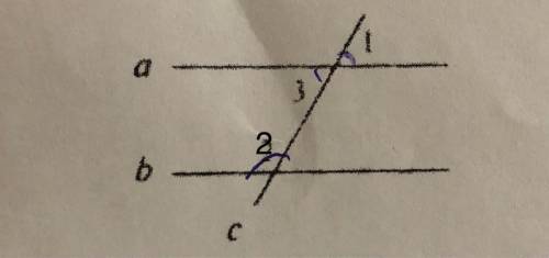 Прямые а и b параллельны, причём угол 2 в три раза больше угла 1. Найти угол 3