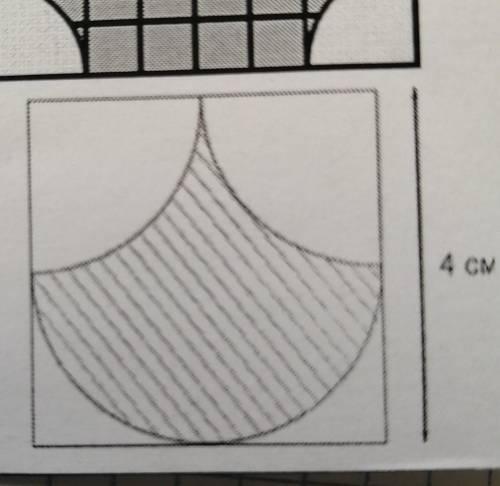 Найдите площадь и периметр заштрихованной фигуры (п округлите до десятых) ​