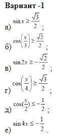 решите тригонометрические неравенства(с рисунками)