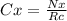 C x = \frac{N x}{R c}