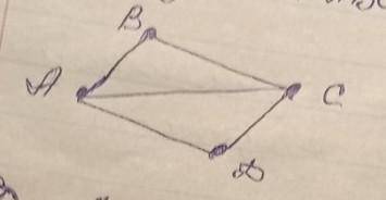 (желательно написать в тетрадь)Дано: BC=AD, CAD=ACD Доказать:ABC=CAD​