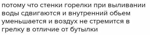 Почему из перевернутой банки переливается вода, а из медицинского обогревателя равномерно течет рези