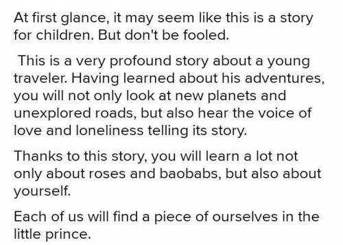 2 Think of a book you know very well. Write some sentences to describe the story and the characters​