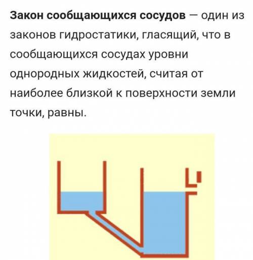 Что такое сообщеющийся сосуды ? ​