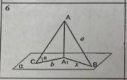 АА1 перпендикулярны, AB, AC - наклонные