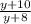 \frac{y+10}{y+8}