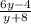 \frac{6y-4}{y+8}