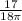 \frac{17}{18\pi}