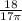 \frac{18}{17\pi}