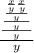 \frac{\frac{\frac{\frac{\frac{x}{y} \frac{x}{y} }{y} }{y} }{y} }{y}