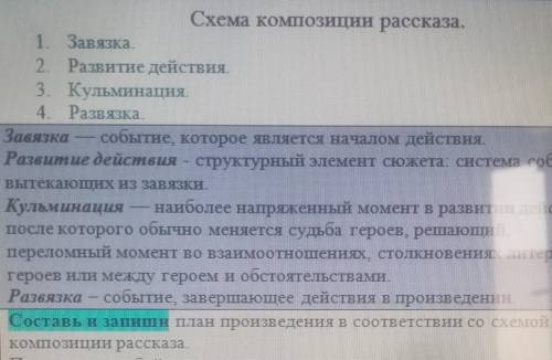 составь план сказки тёплый хлеб За обман бан на акк. Нужно составить по схеме композиции​