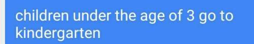 Переведите предложение на английский язык (без переводчика) : Дети в возрасте трех лет идут в детски