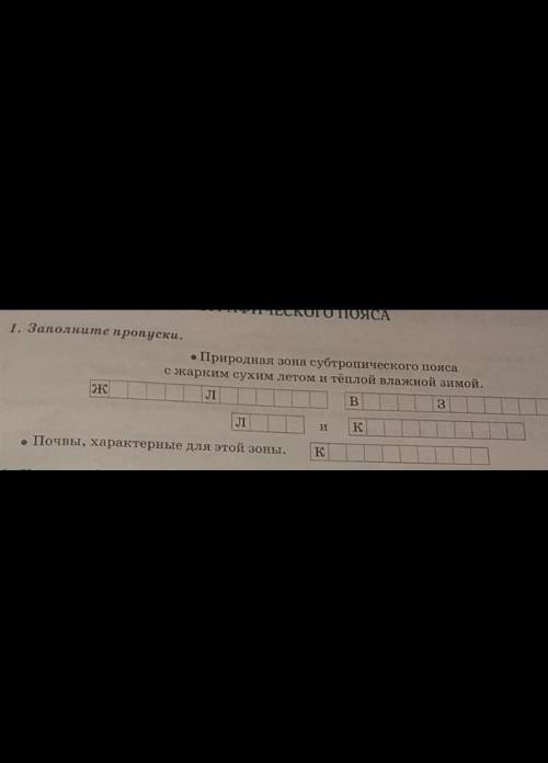 Природная зона субтропического поясас жарким сухим летом и тёплой влажной зимой.​​