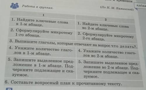 Работа в группах. 121. Найдите ключевые слова1. Найдите ключевые словав 1-м абзаце.во 2-м абзаце.2.