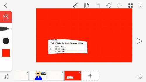 Task2. Write the times. Запиши время. 9:15 – It is … 10:30 – It is … 11:00 – It is …