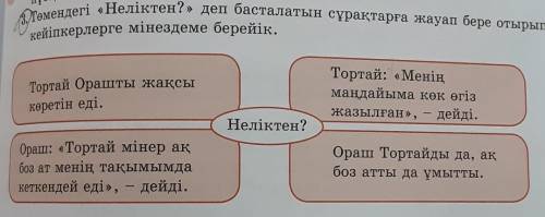 Тортай Орашты жақсы көретін еді.Тортай: «Меніңмаңдайыма көк өгізжазылған», - дейді.Неліктен?Ораш: «Т