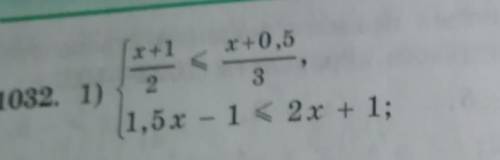 X +1 2)2 x +1x +0,6521 - 1,5 x < 3,5 - se.x+0,532x + 1;21032. 1)​