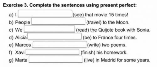 Complete these sentences and then make them : negative and questions. Сделайте