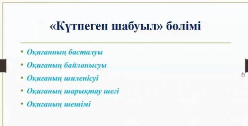 Жоспар істеу кереккітап бойынша(95б кітап)​