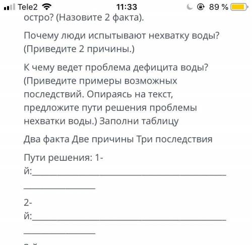 СОР по русскому языку и литературе за раздел Вода - источник жизни, Культура питания .