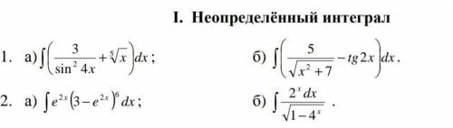 Неопределенный интеграл. За спам-баню​