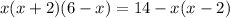 x(x+2)(6-x)=14-x(x-2)